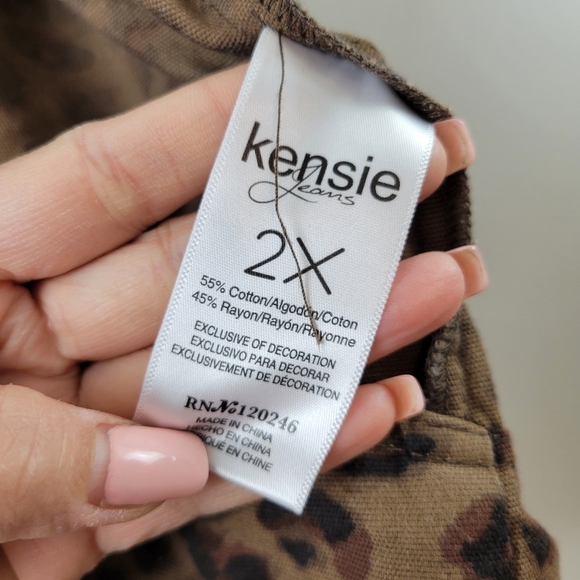 Kensie Leopard Print Moto Jacket - Picture 5 of 5